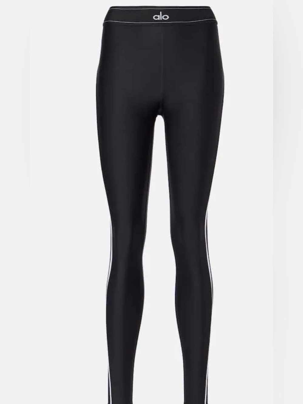 12. ALO Suit up High-Waist Leggings with White Side Stripes